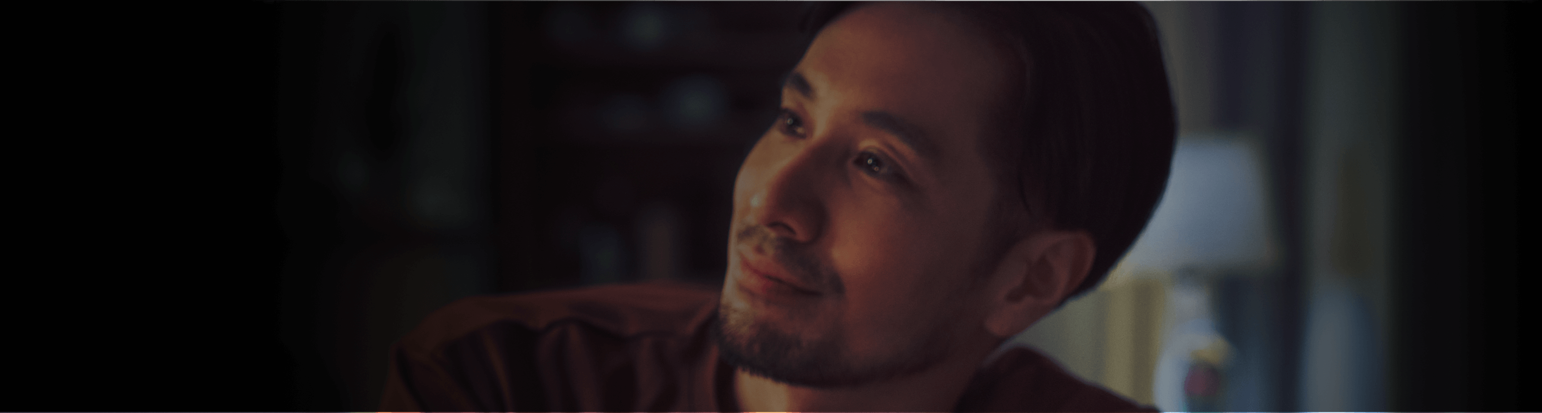 A man looking in the distance