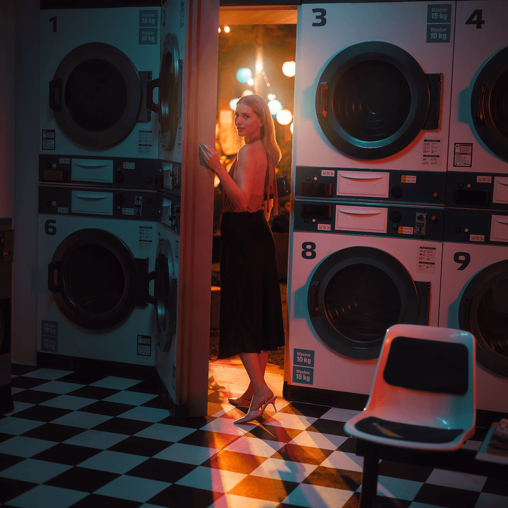 A woman entering secret garden