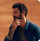 A man looking in the distance