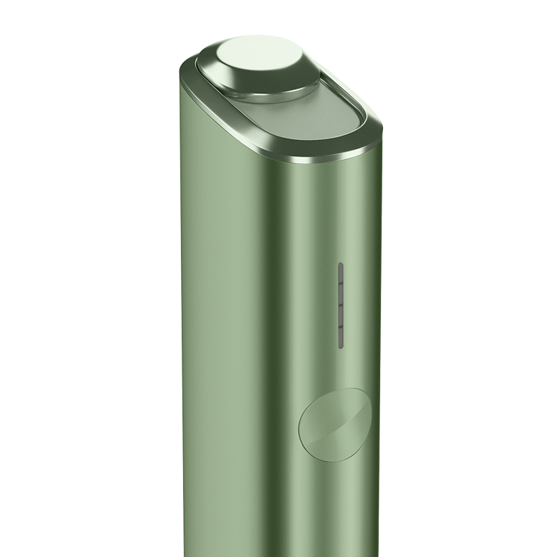 En GIF, der viser et rødt statuslys på en IQOS ILUMA ONE