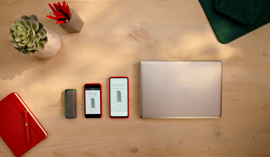 IQOS devices on the table